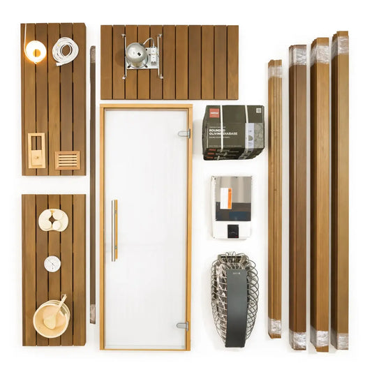 Carbon Smart Saunas - 5' x 7' x 8' - by Finnish Sauna Builders