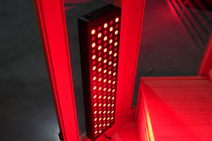 Blisspod I Vienna RED I All-In-One - Full Spectrum + Red Light Therapy I Indoor Corner Premium Sauna I 4-5 Person