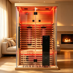 Blisspod I Vantaa RED I All-In-One - Full Spectrum + Red Light Therapy I Indoor Premium Sauna I 2 Person