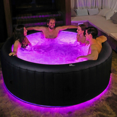 MSPA | AURORA | Urban Series | Inflatable Hot Tub & Spa | Light up the night | Upto 6 Person