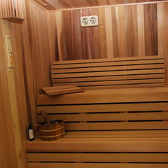 Custom Indoor Sauna Room - 8' x 9' x 8' - Finnish Sauna Builders