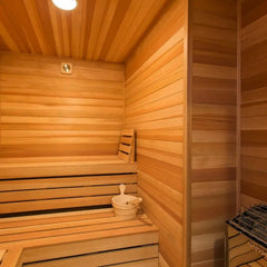 Custom Indoor Sauna Room - 8' x 8' x 8' - Finnish Sauna Builders