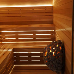 Custom Indoor Sauna Room - 8' x 8' x 8' - Finnish Sauna Builders