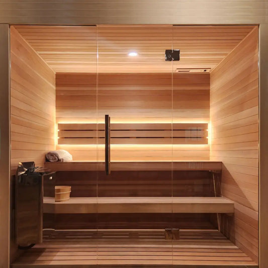Carbon Smart Saunas - 4' x 7' x 8' - by Finnish Sauna Builders
