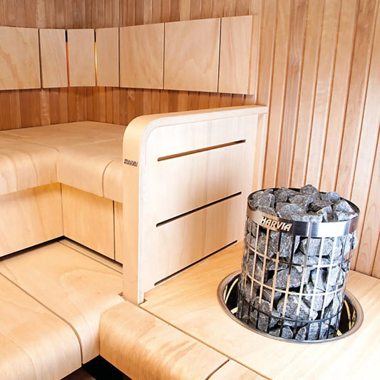 Harvia Cilindro PC90 9KW Sauna Heater with built in controls - Finnish Sauna Builders