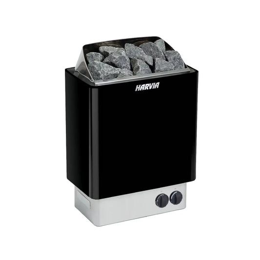 Harvia KIP60B Stainless Steel 6KW Sauna Heater with built-in control - Finnish Sauna Builders