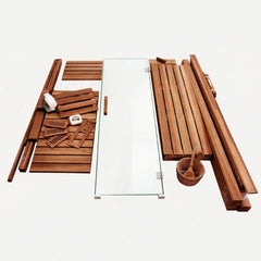 Custom Indoor Sauna Room - 7' x 9' x 8' - Finnish Sauna Builders