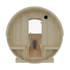 Turku Finnish Barrel Sauna with Terrace and WiFi Heater - Finnish Sauna Builders
