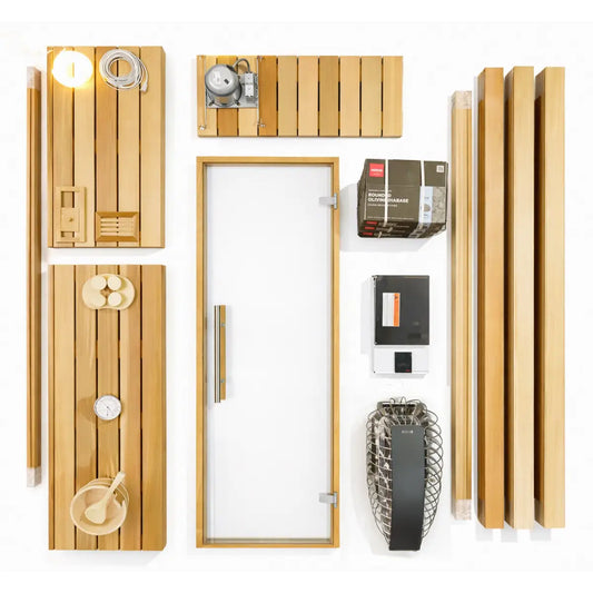 Custom Indoor Sauna Room - 4' x 7' x 8' - Finnish Sauna Builders